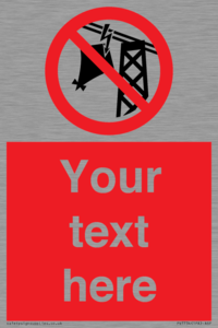 Custom prohibition do not fly kites near overhead electrical power lines